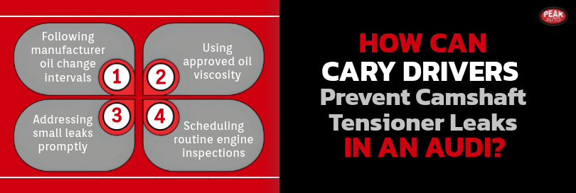 How Can Cary Drivers Prevent Camshaft Tensioner Leaks in an Audi