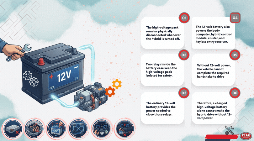 Why Your Hybrid’s High-Voltage Battery Still Needs a Reliable 12-Volt Battery