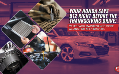 Your Honda Says B12 Right Before the Thanksgiving Drive: What Each Maintenance Code Means for Apex Drivers